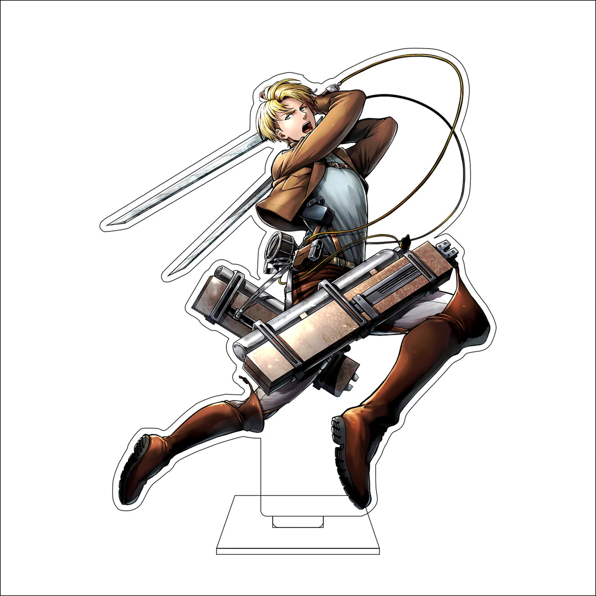 16CM Anime Attack on Titan Cosplay Acrylic Figure Stand Plate Ymir Sasha Braus Conny Springe Ornaments Gifts