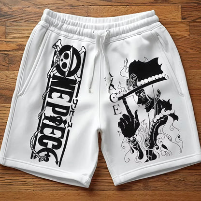 One Piece Men's and Women's Cotton Shorts Roronoa Zoro Anime Sweatpants Summer and Spring Trendy Fashion Versatile Pants