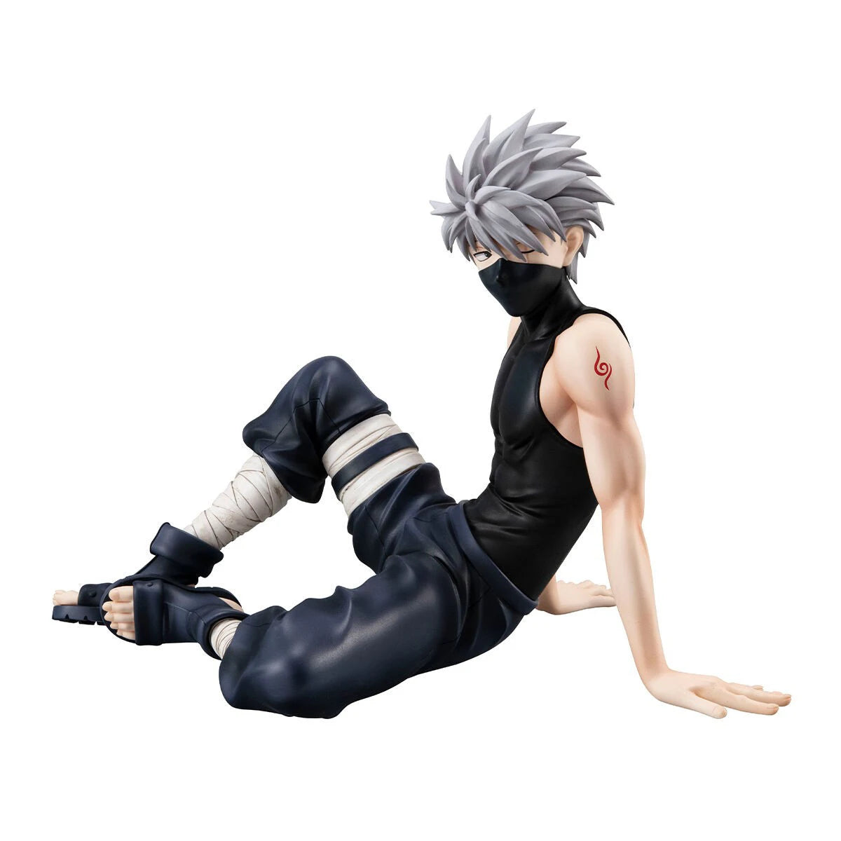 9CM Anime Naruto Shippuuden Hatake Kakashi Figure Tenohira Sitting Model Toy Gift Collection Action Figure PVC