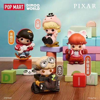 POP MART DIMOO WORLD PIXAR Series Blind Box Doll Guess Bag Toys Mystery Box Desktop Ornaments Collection Anime Action Figure