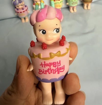 Cute Dolls Fans Car Ornament Gift   Birthday Series Cute Angel Anime Figures Ornaments Blind Box kawaii toys for girls