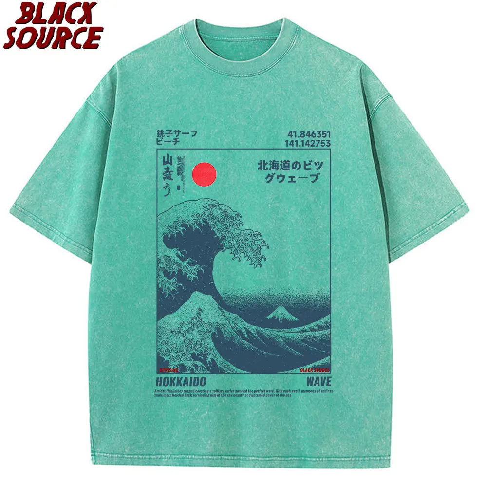 Hokkaido Wave Vintage T-Shirt