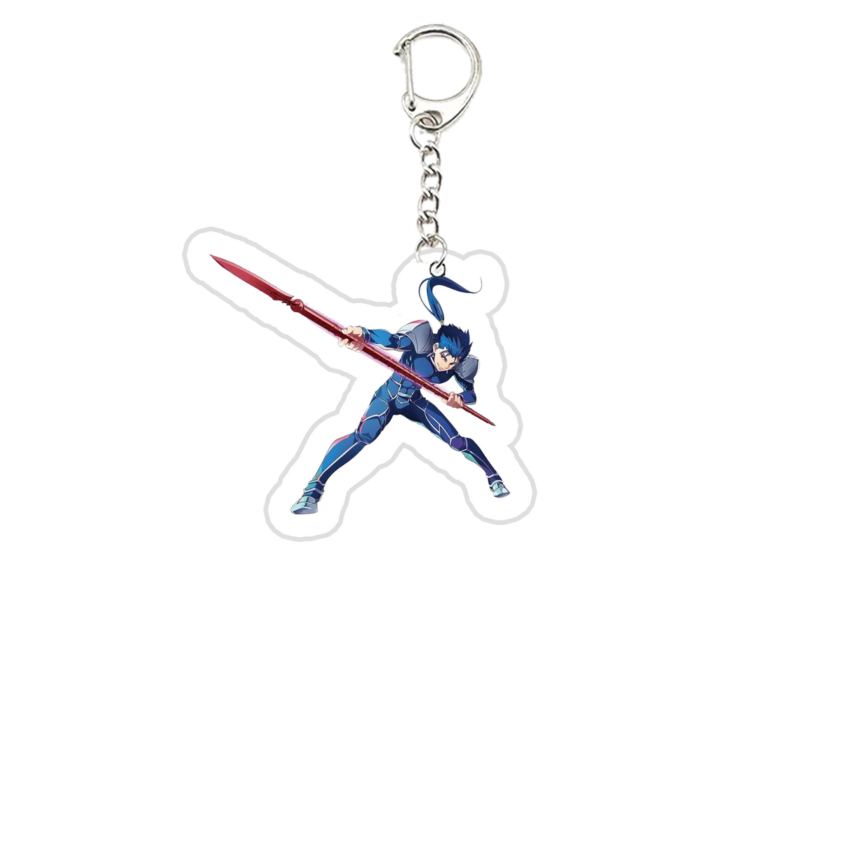 Acrylic Fate Stay Night Keyring Key Chains Cute Artoria Pendragon Saber KeyChain Pendant KeyRing for Accessories Bag Fans Gifts