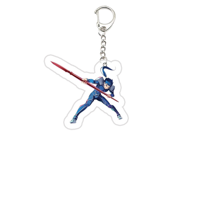 Acrylic Fate Stay Night Keyring Key Chains Cute Artoria Pendragon Saber KeyChain Pendant KeyRing for Accessories Bag Fans Gifts