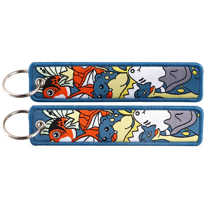 Anime Game Embroidery Keychain