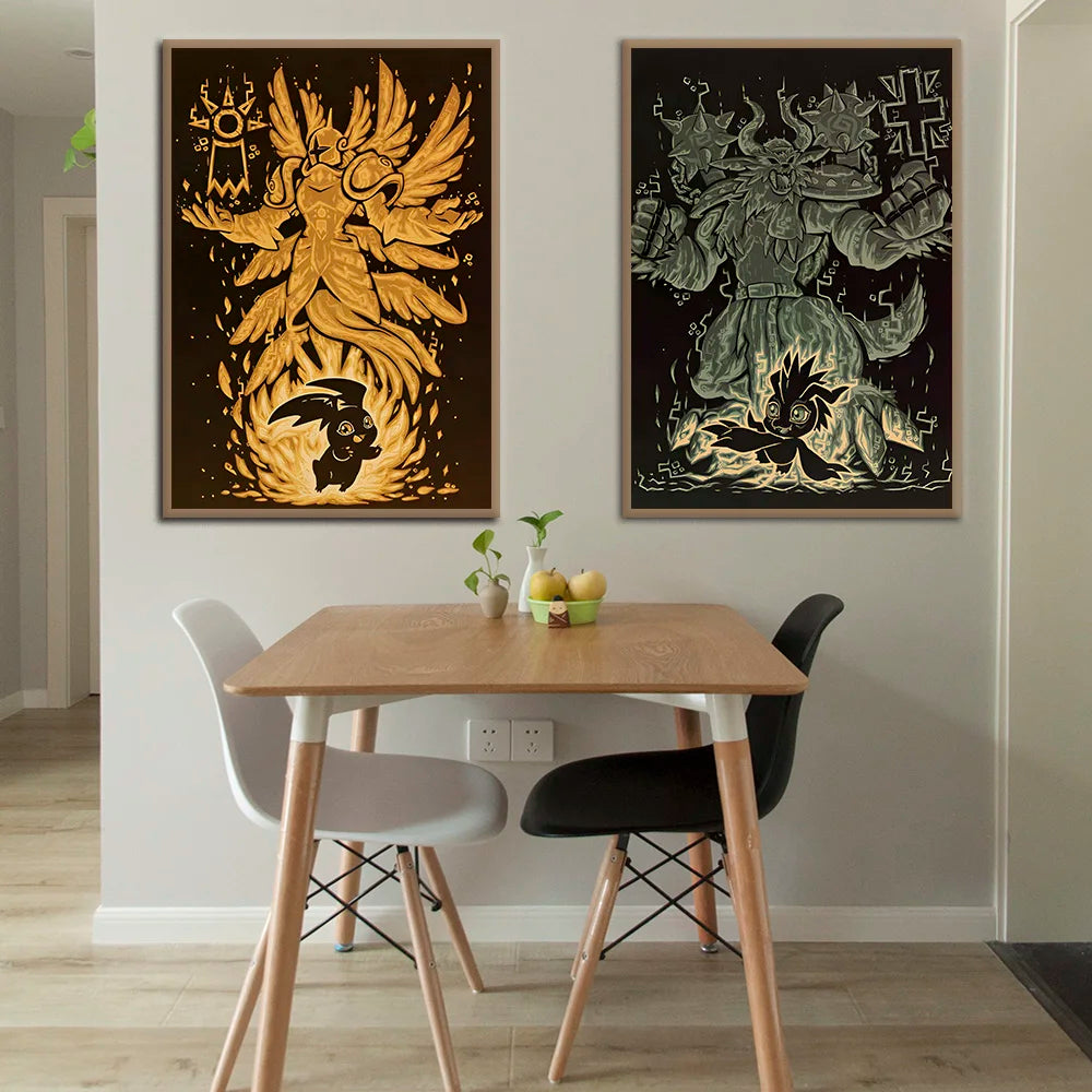 Digimon Poster Canvas Art