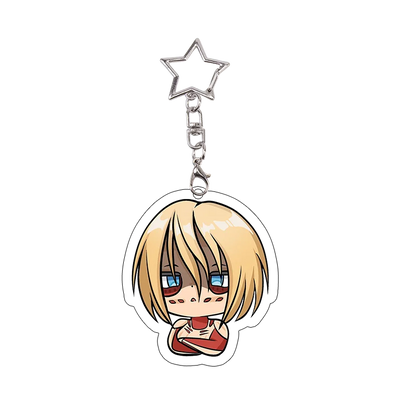 26pcs Attack on Titan Acrylic Keychain Mikasa Annie Levi Chibi Keyring Key Accessories Pendant Collect Reiner Birthday Gift