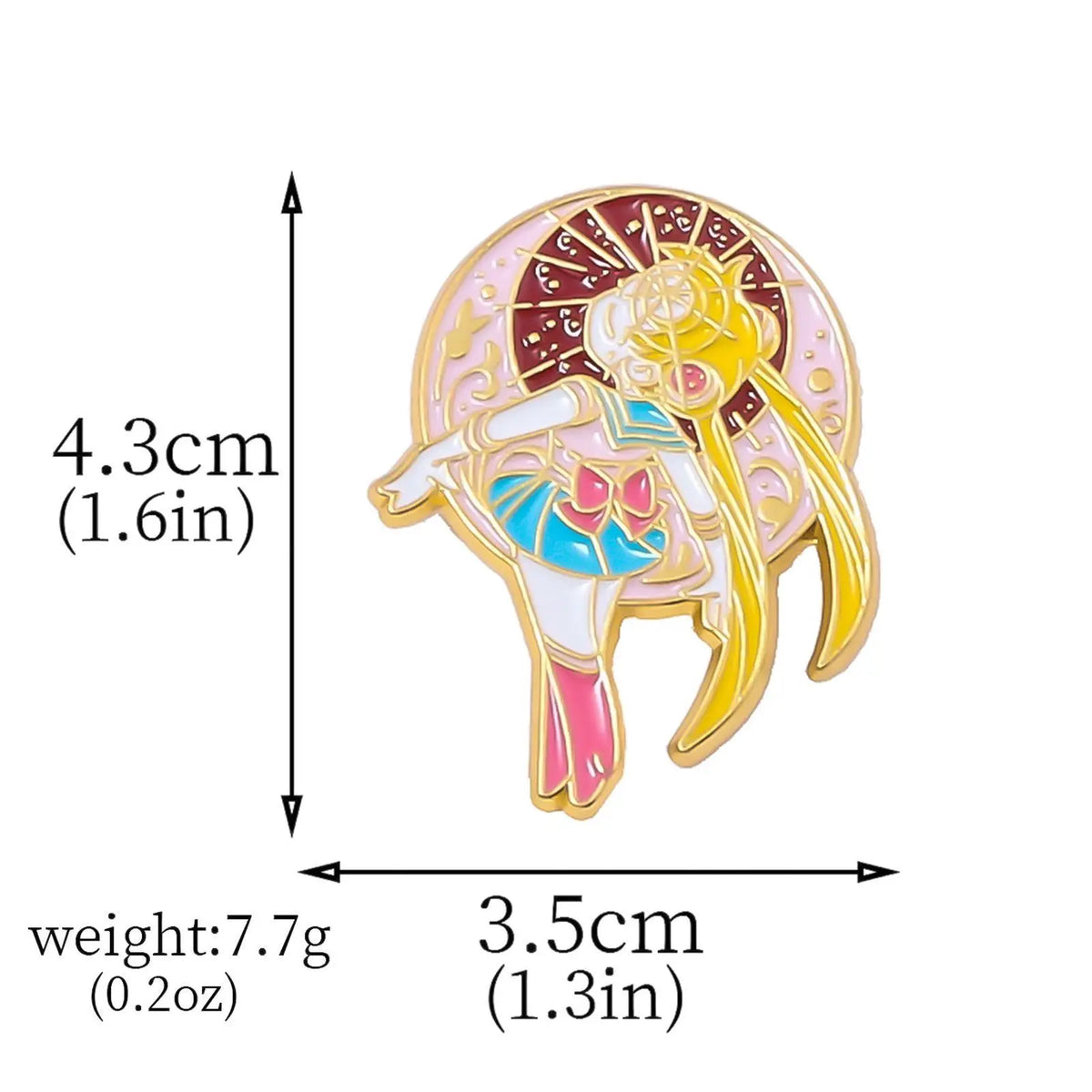 Sailor Moon Tsukino Usagi Enamel Keychain