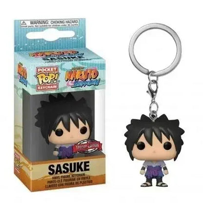 Funko POP New NARUTO Jiraiya Kurama Sasuke Kakashi Madara Sasuke Uchiha Kawaki Boruto Pocket Pop Keychain Model Toys Gifts