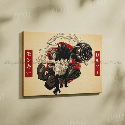 One Piece Monkey D. Luffy Canvas Poster