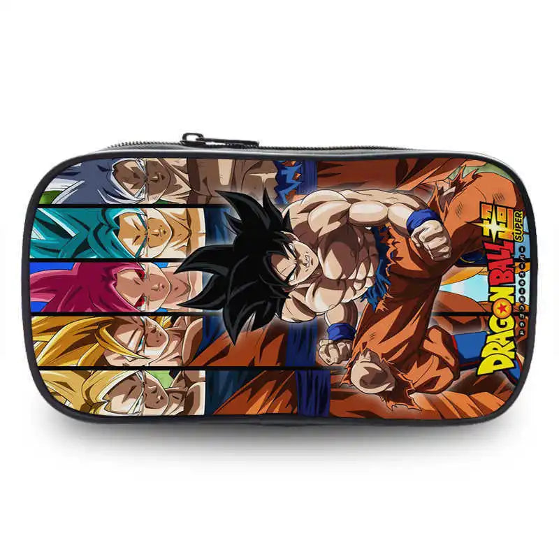 Dragon Ball pencil case cartoon anime merchandise durable Oxford cloth stationery box student study supplies printed storage bag