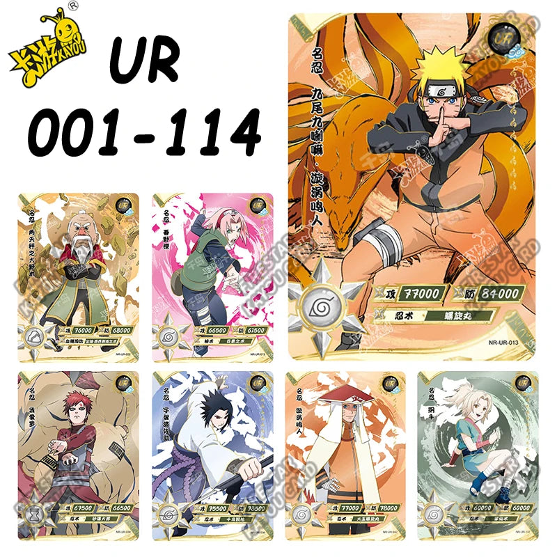 Naruto KAYOU Card Full Set Rare BP NR SE GP CP SP CR MR PR SV SLR OR AR NR UR ZR TR Cards Uzumaki Naruto Anime Collectible Card