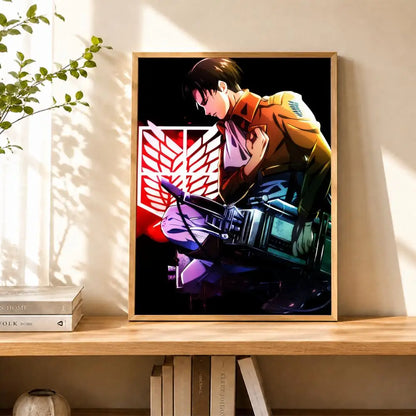 Levi Ackerman Attack On Titan Poster Water Proof Paper Print Room Decor Stickers Art Wall Decor Living Room