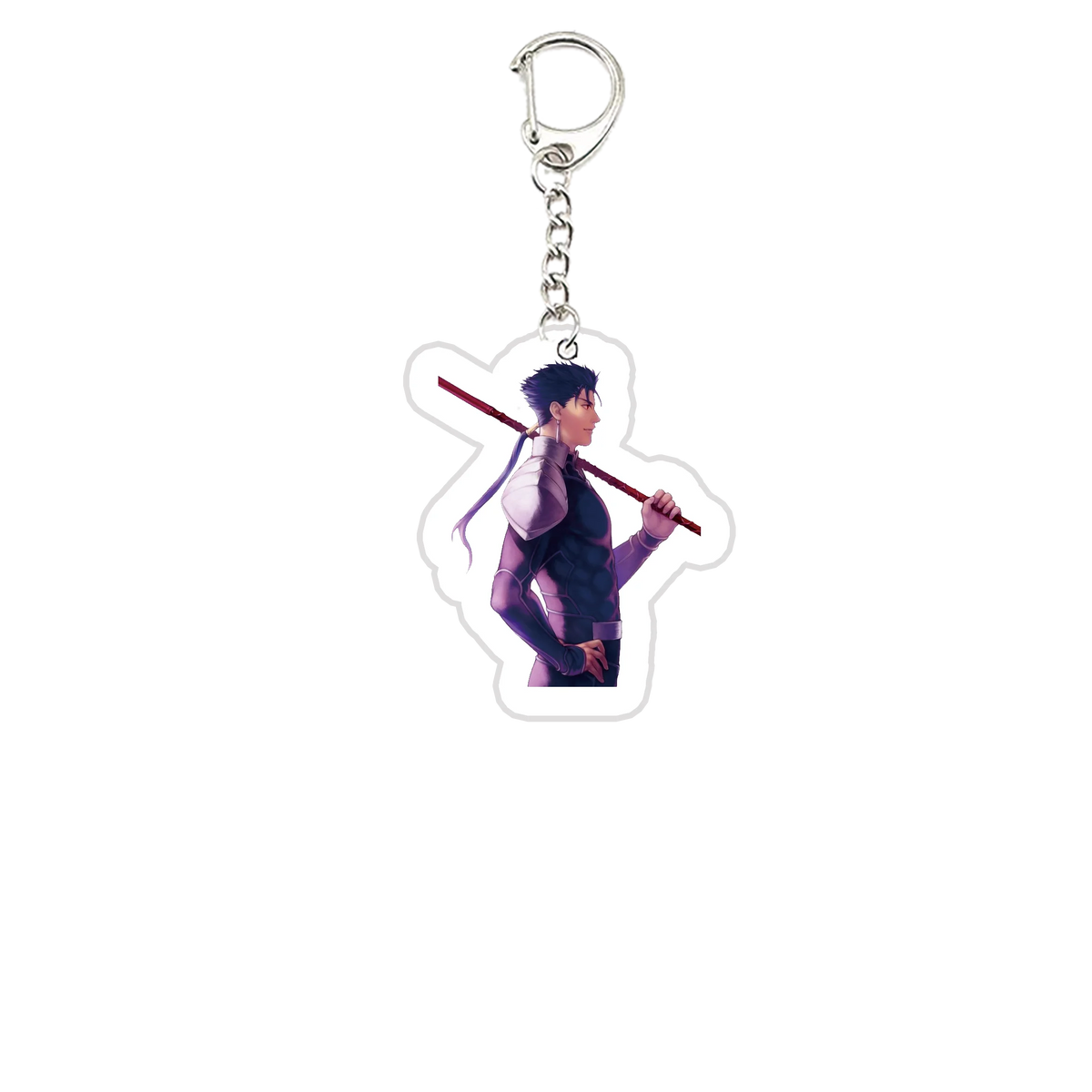 Acrylic Fate Stay Night Keyring Key Chains Cute Artoria Pendragon Saber KeyChain Pendant KeyRing for Accessories Bag Fans Gifts