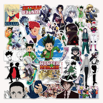 50/100pcs Cartoon Mix Anime Stickers Attack On Titan Jujutsu Kaisen Decals Skateboard Laptop Car Motorcycle Waterproof Sticker