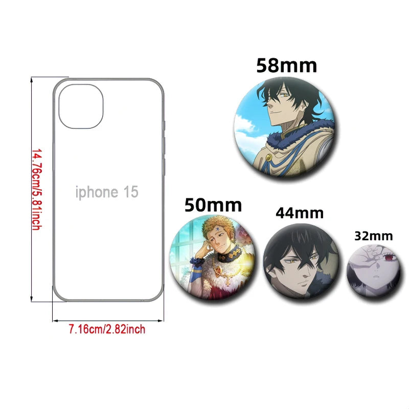 Black Clover Characters Pin