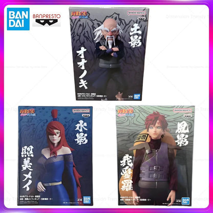 Bandai In Stock Banpresto Anime Naruto Gathering Of Five Shadows Ohnoki Gaara Terumi Mei Original Action Figure Model Toys Gift