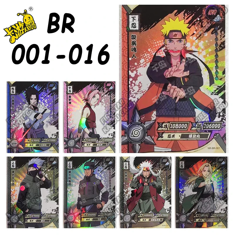 Naruto KAYOU Card Full Set Rare BP NR SE GP CP SP CR MR PR SV SLR OR AR NR UR ZR TR Cards Uzumaki Naruto Anime Collectible Card