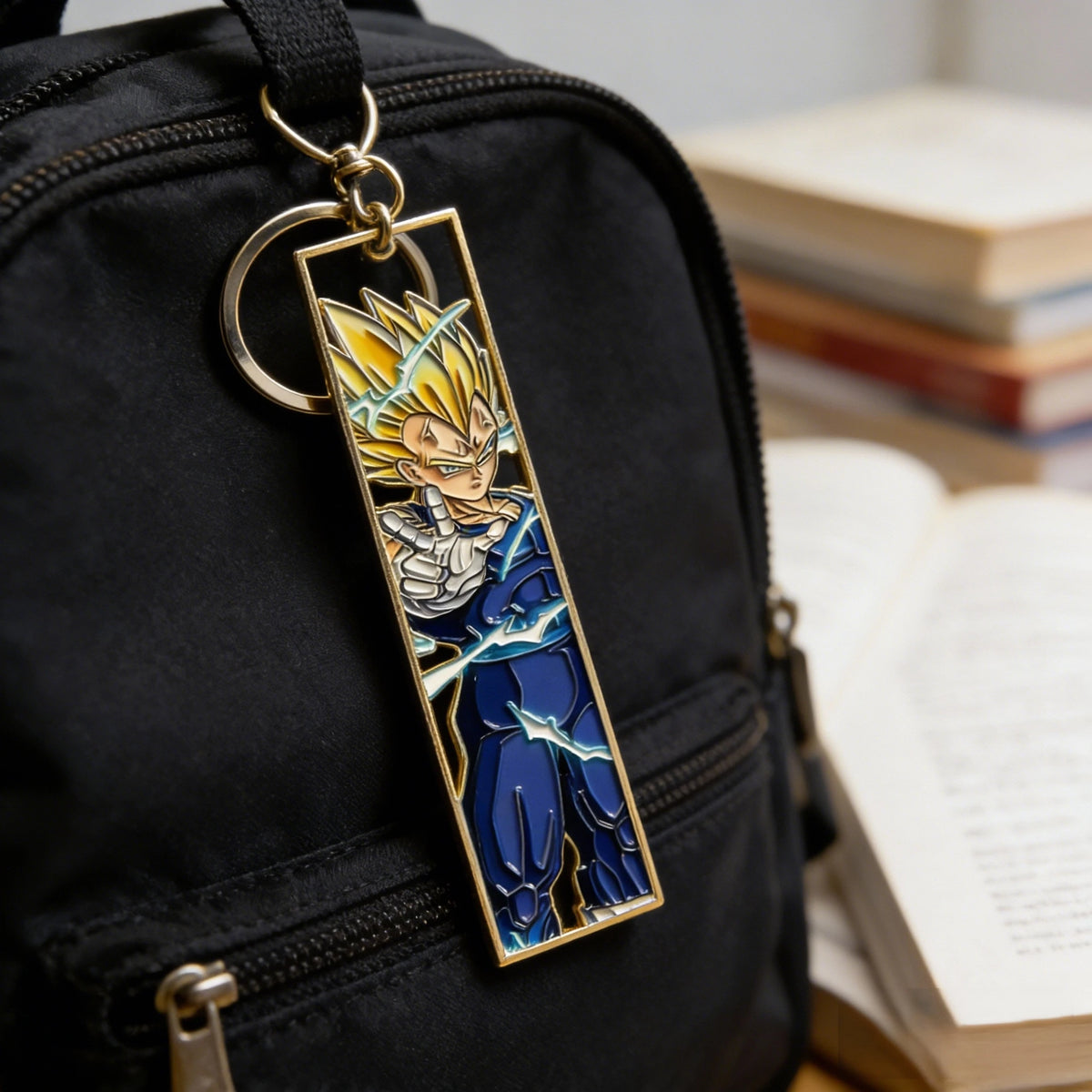Anime Jet Metal Keychain