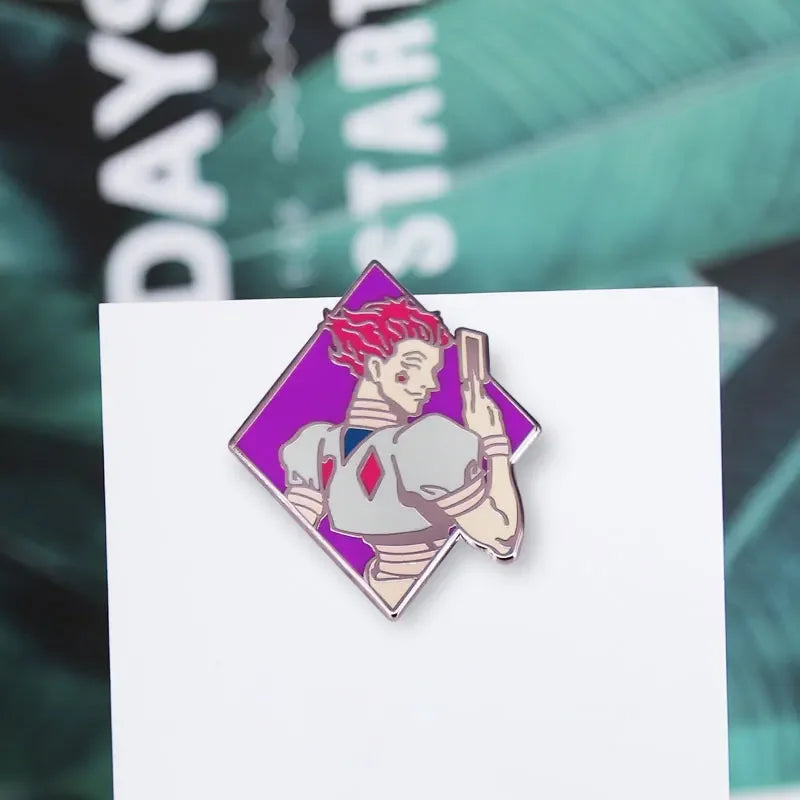 HunterXHunter Kurapika Clown Magician Hisoka Morow Gon & Killua Badass Prodigy Pin Anime HxH Brooch