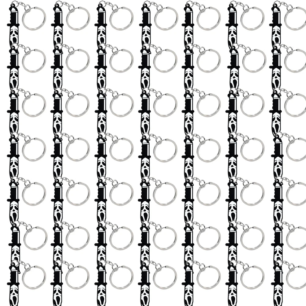 50PCS Keychains Terror Movie Character Keyring