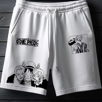 One Piece Men's and Women's Cotton Shorts Roronoa Zoro Anime Sweatpants Summer and Spring Trendy Fashion Versatile Pants
