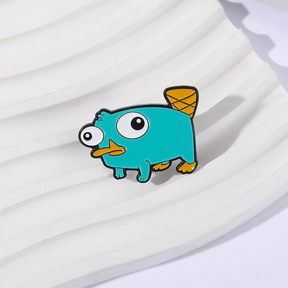 Perry The Platypus Enamel Brooch