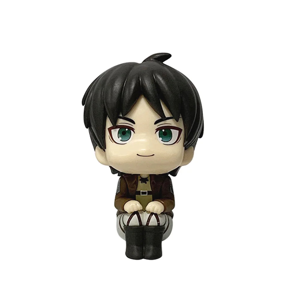 1-2pcs Attack on Titan Figure Eren Jaeger & Captain Levi PVC Figure Action Model Collectible Figure Toys Decorative Ornaments
