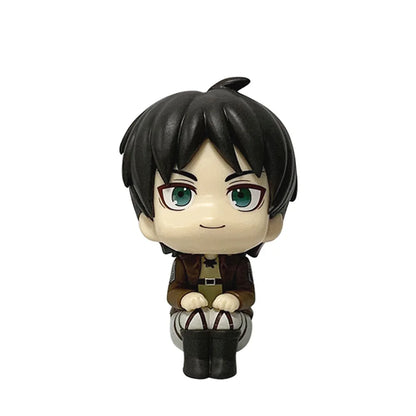 1-2pcs Attack on Titan Figure Eren Jaeger & Captain Levi PVC Figure Action Model Collectible Figure Toys Decorative Ornaments