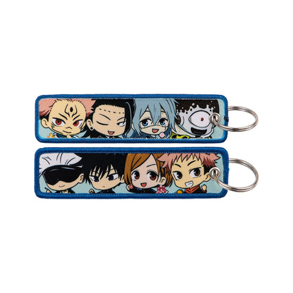Anime Character Embroidery Keychain