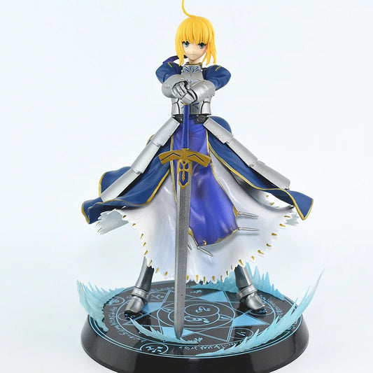 23cm Fate/Stay Night Saber Unlimited Blade Works Anime Fans Action Figures Model Ornament Collectible Statue Surprise Toys Gift
