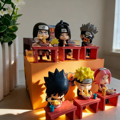 Naruto Shippuden Ramen Theme Series Blind Box - Chibi Mini PVC Anime Figures - Mystery Sasuke Uchiha & Naruto Toy Gifts