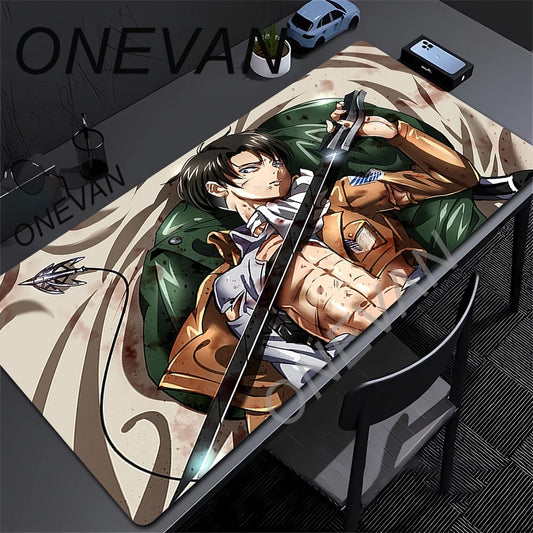 Mouse Pads Anime Mouse Pad Gamer Keyboard Mousepad Pc Computer Soft rubber Desk Mat Gaming Pad A-attack on Titans Mouse Mats