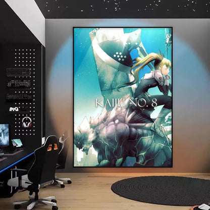 Kaiju No. 8 Kafka Canvas Poster