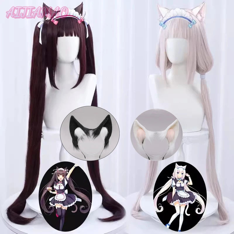 Nekopara Vanilla Chocola Wig