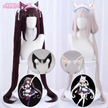 Nekopara Vanilla Chocola Wig