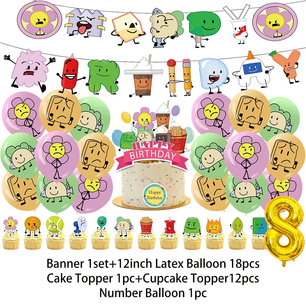Battle For Dreaming Island Birthday Backdrop Set