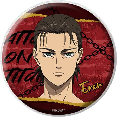 58mm Anime Attack on Titan Eren Jaeger Mikasa·Ackerman Sasha Braus Cosplay COSTUME Badge Pin SPTE Tinplate Brooch﻿ Prop Gilf