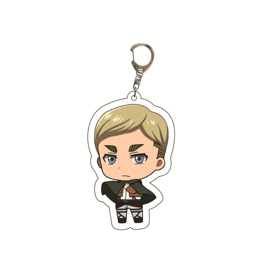 Attack On Titan Keychain Acrylic Keychain Custom Logo Print Backpack Creative Pendant Wholesale Stock Available