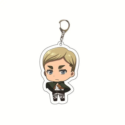 Attack On Titan Keychain Acrylic Keychain Custom Logo Print Backpack Creative Pendant Wholesale Stock Available