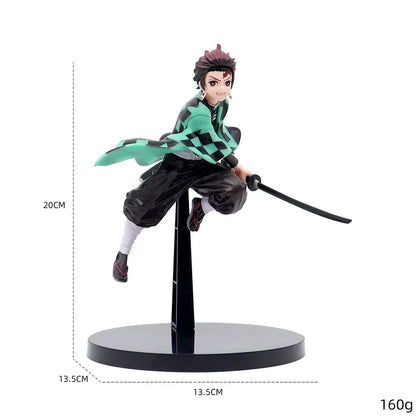 Anime Demon Slayer Kamado Tanjirou Zenitsu Figure Toys Kimetsu no Yaiba Nezuko Kamado Uzui Tengen PVC Figurine Model Dolls Gifts