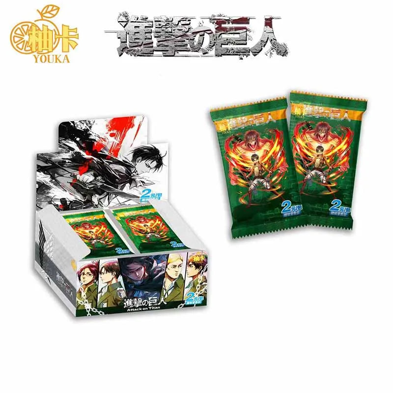 Genuine card comic Attack on Titan card popular rare character stand-up card Captain Mikasa anime peripheral collection card bli