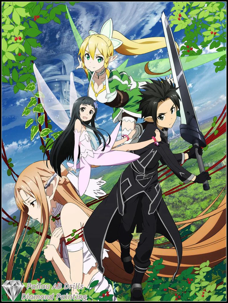 Sword Art Online Asuna Kirito Diamond Painting