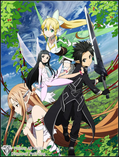 Sword Art Online Asuna Kirito Diamond Painting