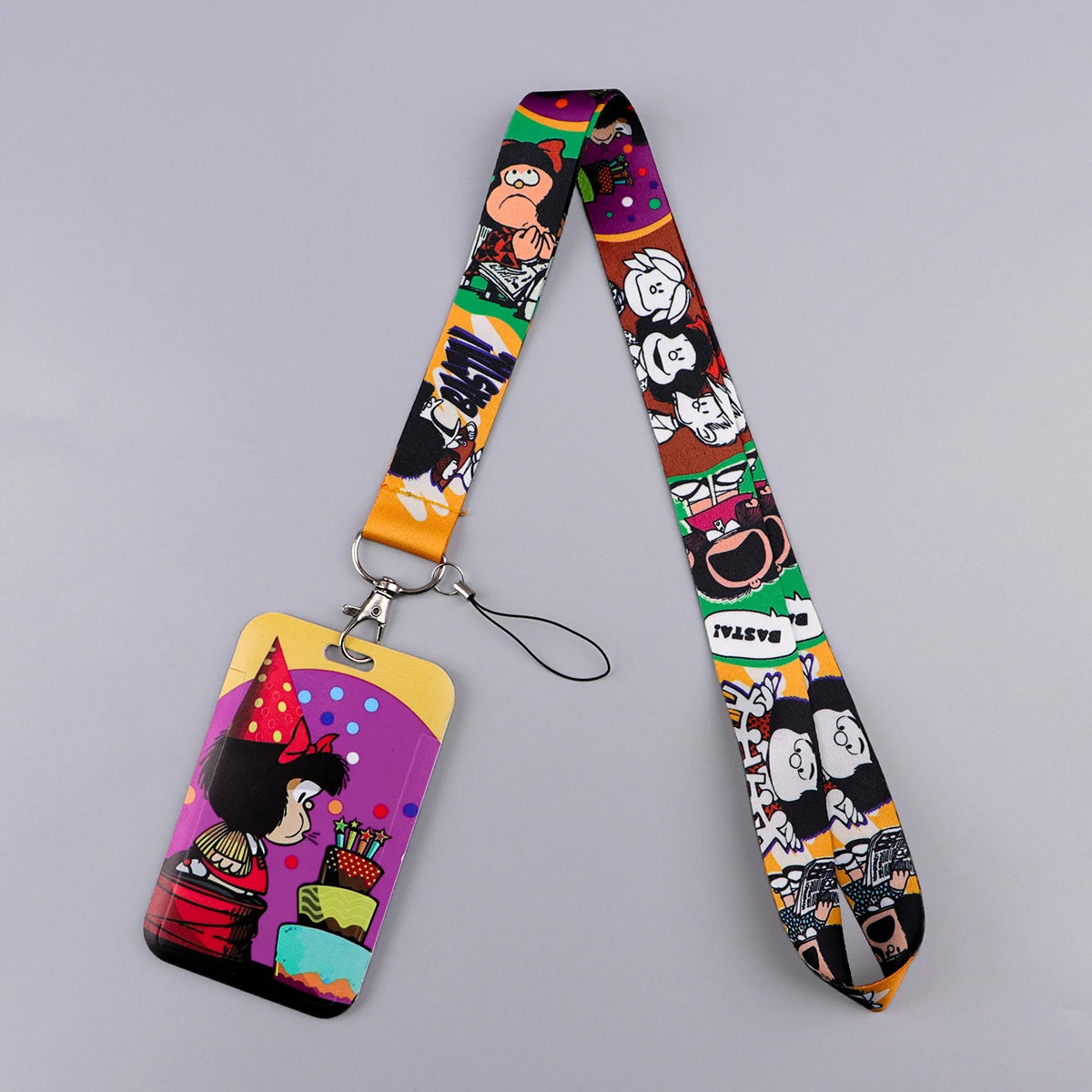 Anime Girl Lanyard Credential Holder