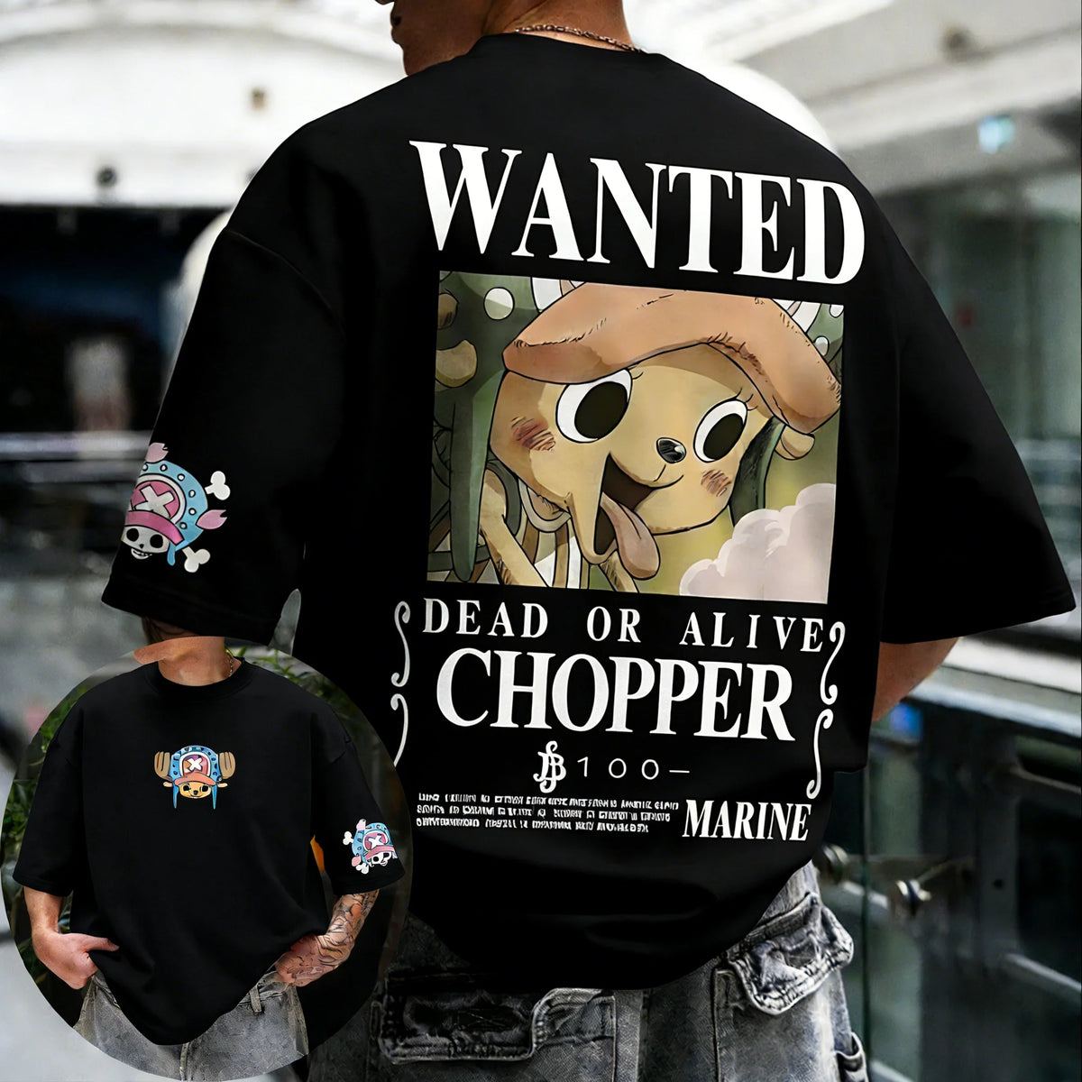 ONE PIECE Anime Chopper Joint Cotton T-shirt 2026 Summer New Men's and Women's Loose Casual Street Hip Hop Short Sleeved Top