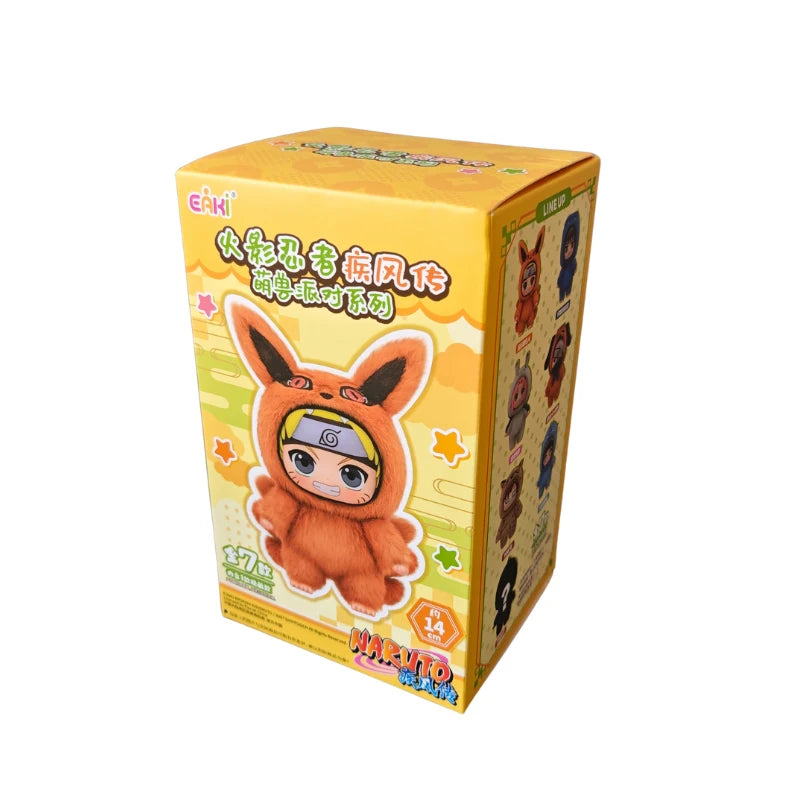 BANDAI Eaki Naruto Uzumaki Naruto Blind Box Shippuden Beast Party Series Jiraiya Plush Doll Anime Characters Are Cute Toys Gifts