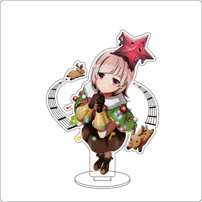 Anime Overlord Acrylic Stand Ornaments Ainz Ooal Gown Shalltear Bloodfallen albedo Cocytus Figure Stand Halloween Gifts