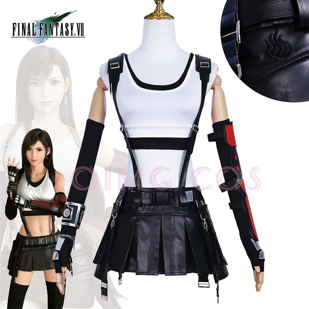 Final Fantasy Tifa Lockhart Cosplay Costume