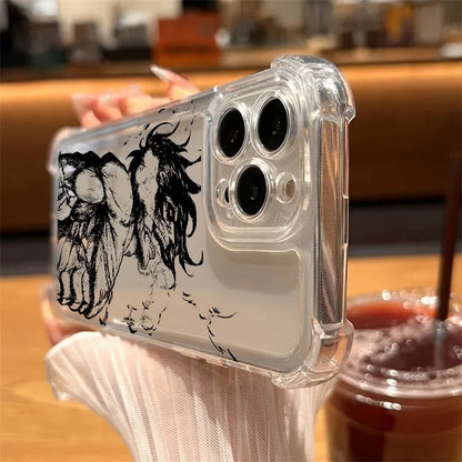 Attack On Titan Clear Phone Case